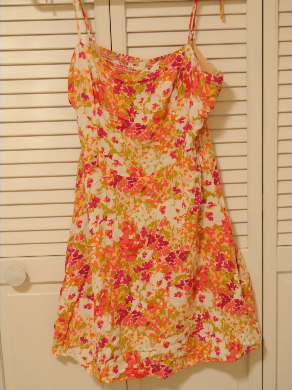Floral Sundress in Pink, Orange, & Green
